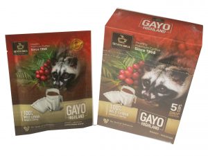 SEVEN BIKA GAYO HIGHLAND PURE ARABICA WILD LUWAK DRIP COFFEE 5 SACHETS