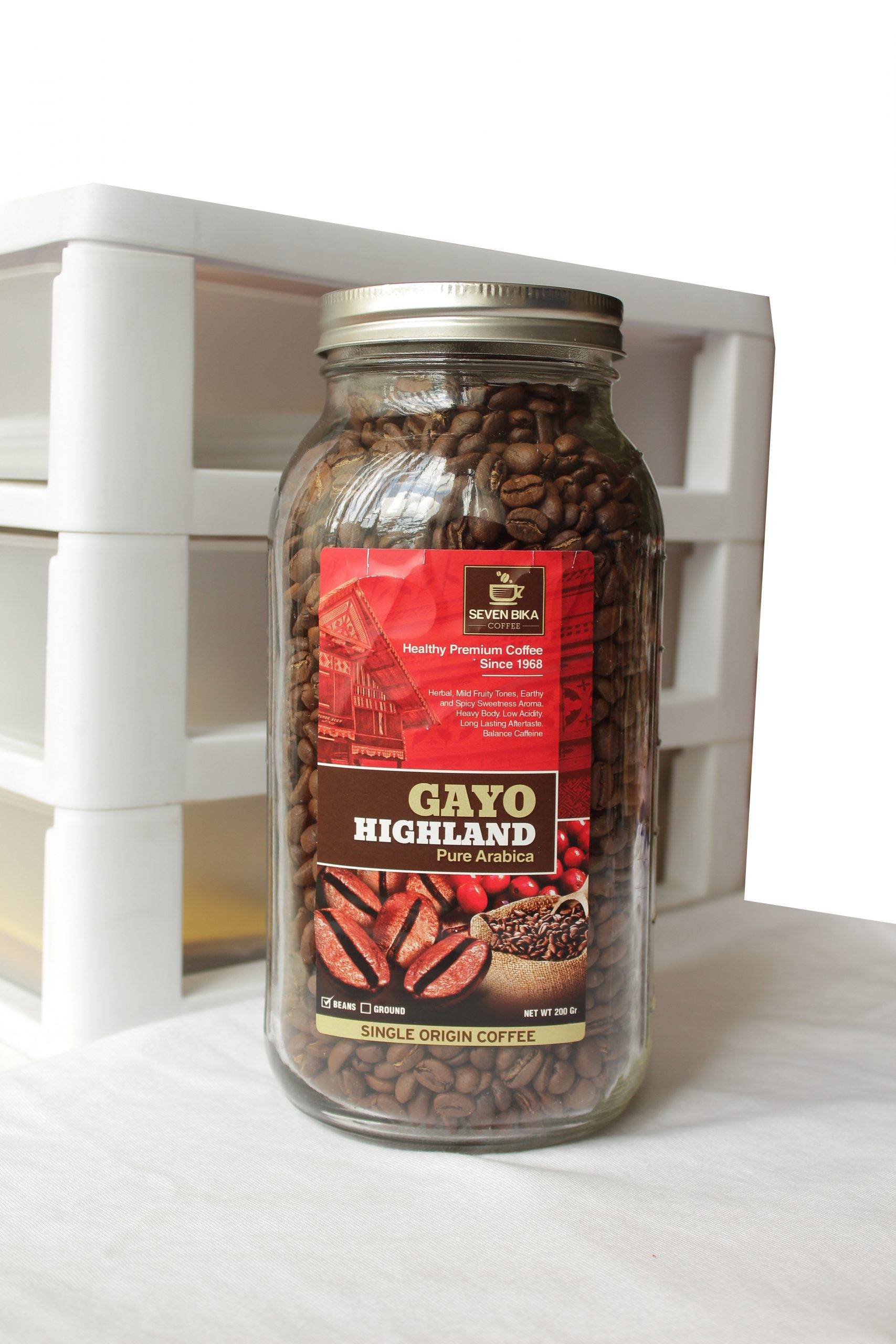 Seven Bika Gayo Highland 'COFFEE IN THE BOTTLE' Pure Arabica [BIJI/BEANS]