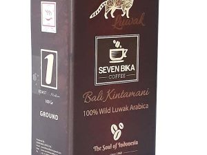 SEVEN BIKA BALI KINTAMANI PURE ARABICA WILD LUWAK COFFEE 100 Gr [Ground]