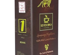 SEVEN BIKA LAMPUNG HIGHLAND PURE ROBUSTA WILD LUWAK COFFEE 100 Gr [Ground]