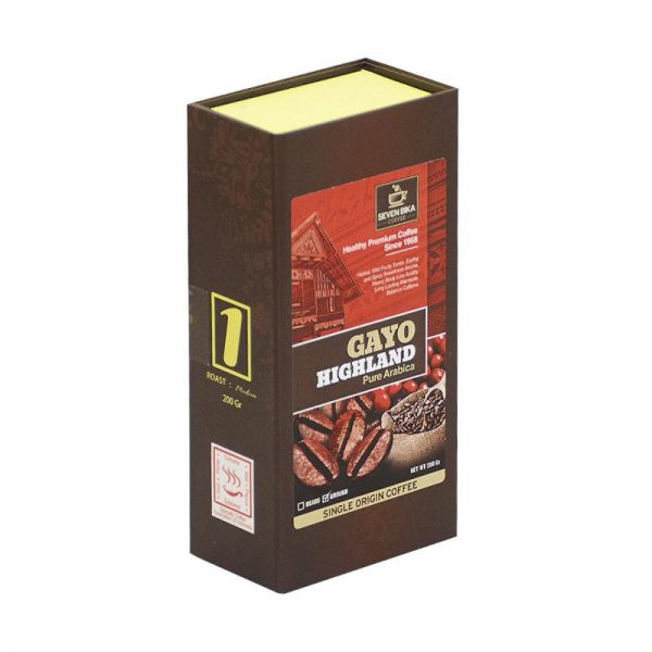 SEVEN BIKA GAYO HIGHLAND PURE ARABICA BOX COFFEE 200 Gr [Ground]