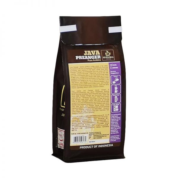 SEVEN BIKA JAVA PREANGER PURE ARABICA BAG COFFEE 200 Gr [Ground]