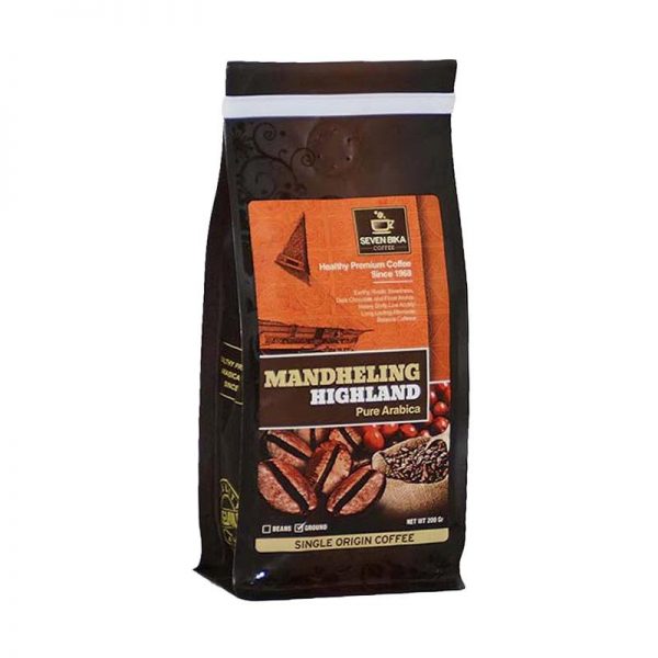 SEVEN BIKA MANDHELING HIGHLAND PURE ARABICA BAG COFFEE 200 Gr [Ground]