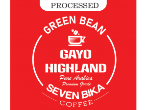 SEVEN BIKA GAYO HIGHLAND PURE ARABICA GREEN BEANS / BIJI MENTAH 1 KG [BLACK HONEY]