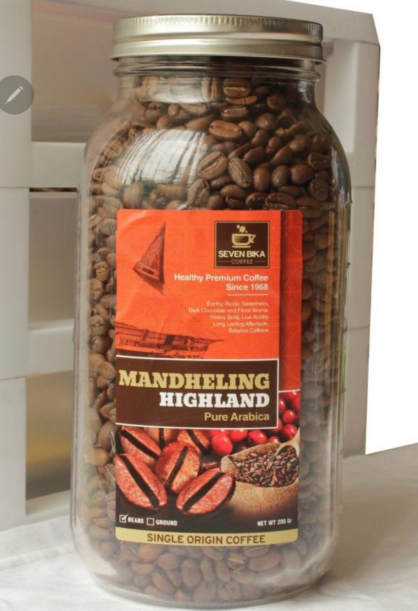 SEVEN BIKA MANDHELING HIGHLAND 'COFFEE IN THE BOTTLE'  [BEANS / GROUND] 700 GR