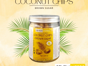 SEVEN HERBS- COCONUT CHIPS + BROWN SUGAR 200 GR