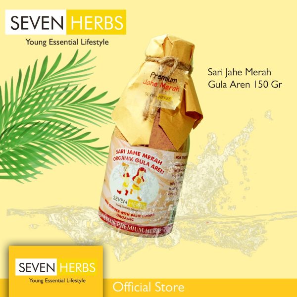 SEVEN HERBS - PREMIUM Jahe Merah Gula Aren bubuk 250ml